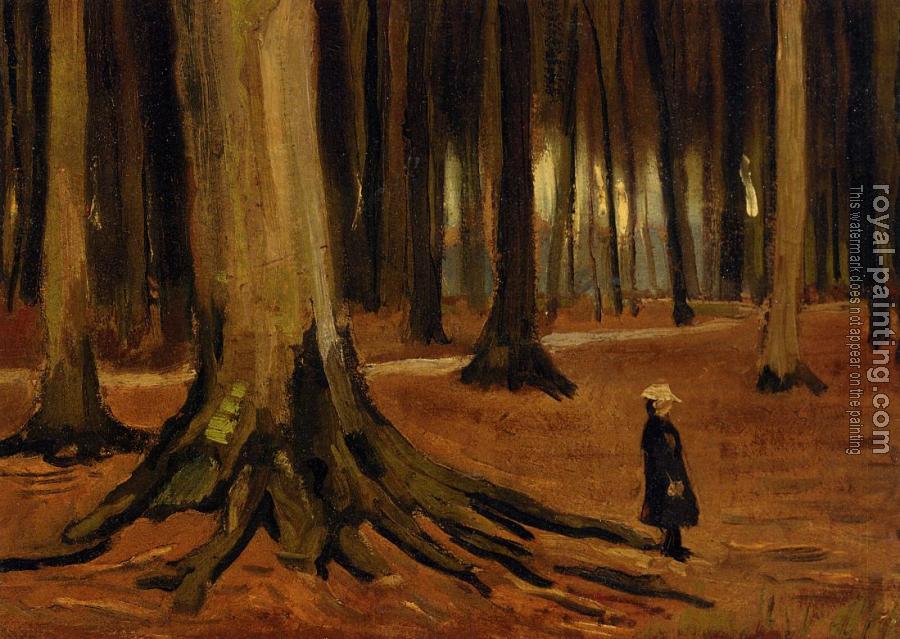 Vincent Van Gogh : A Girl in a Wood II
